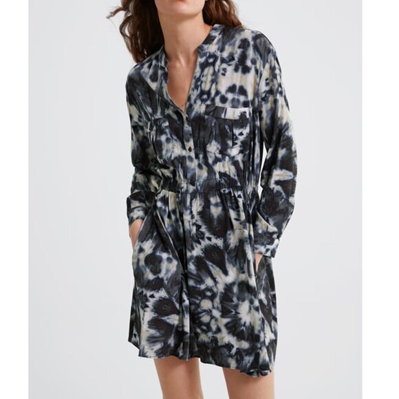Zara Printed Mini Dress - Picture 1 of 9